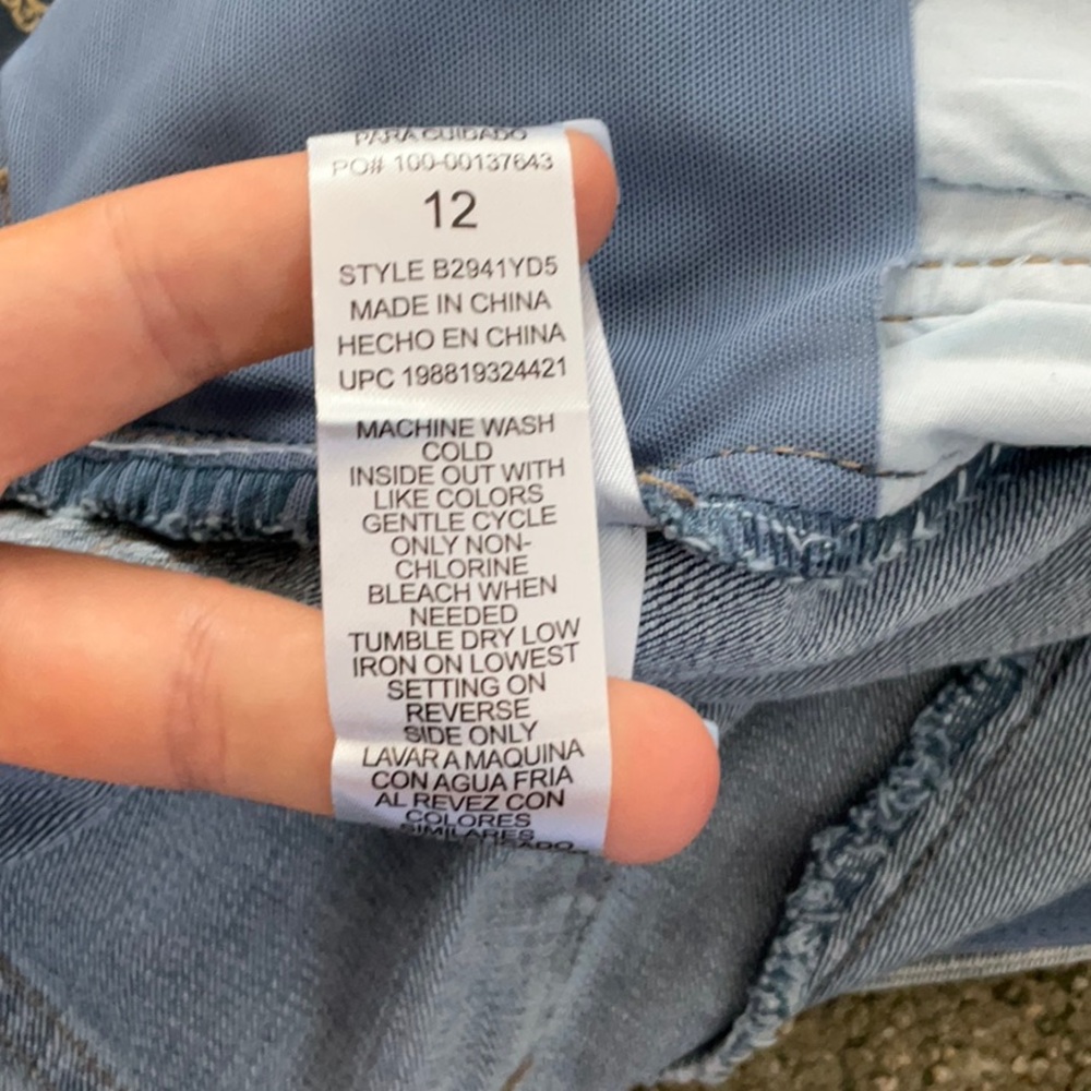 Democracy ab solution sky rise round up wide leg jeans with double side seam, 12 - Picture 6 of 8